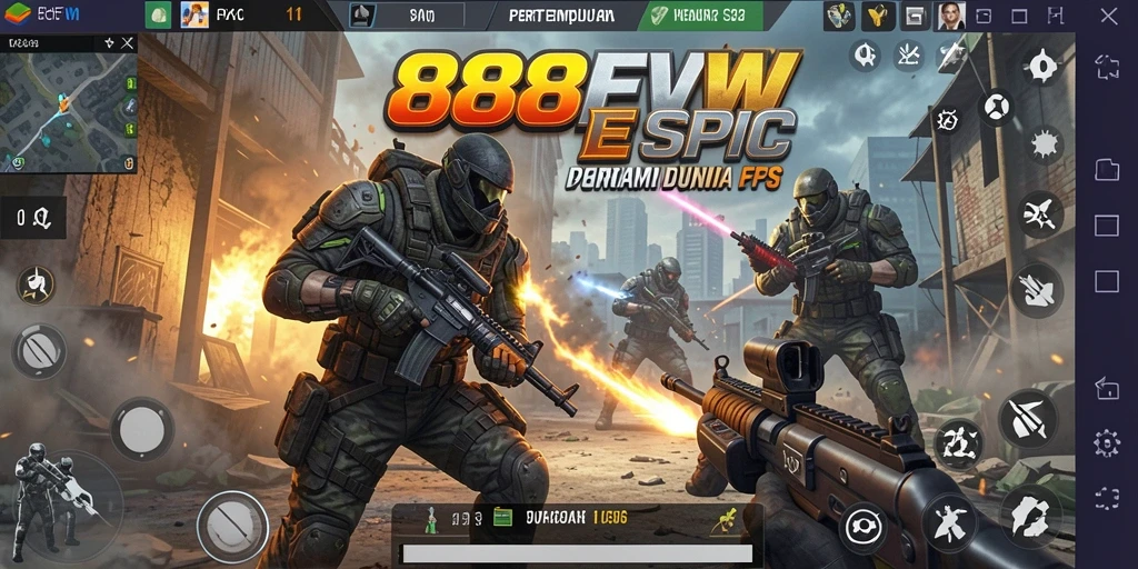 Screenshot dari gameplay 888FW menunjukkan aksi pertempuran yang mendebarkan.
