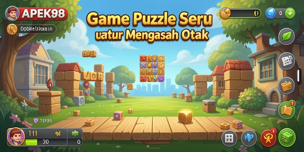 Tampilan gameplay APEK88 dengan berbagai puzzle yang menarik.