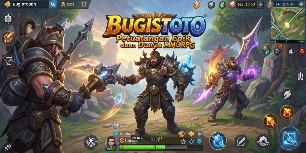 Tampilan gameplay epik dari BUGISTOTO yang menampilkan pertempuran seru.