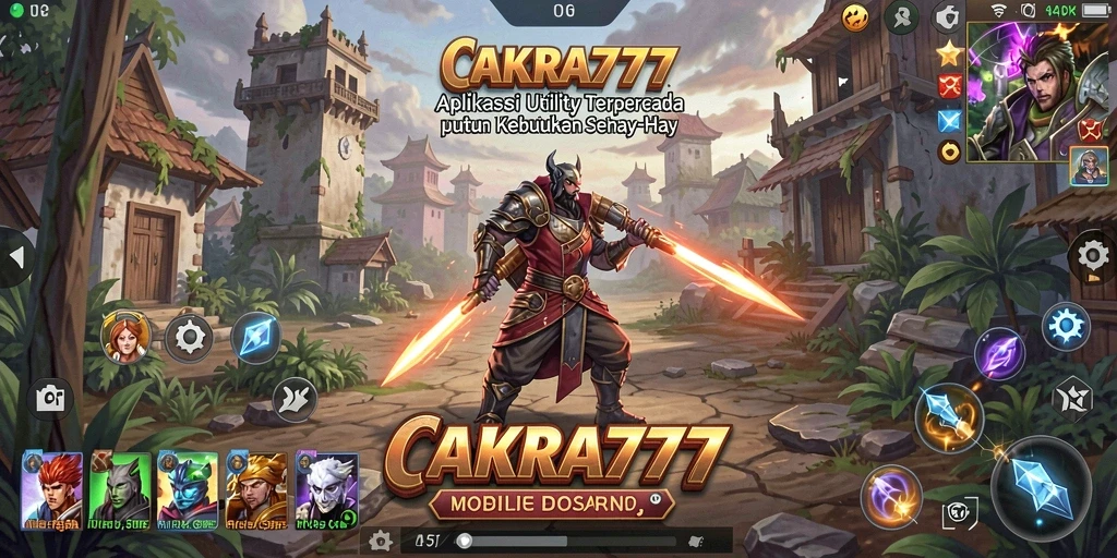 Tampilan antarmuka CAKRA777 yang sederhana dan efektif untuk pengguna.