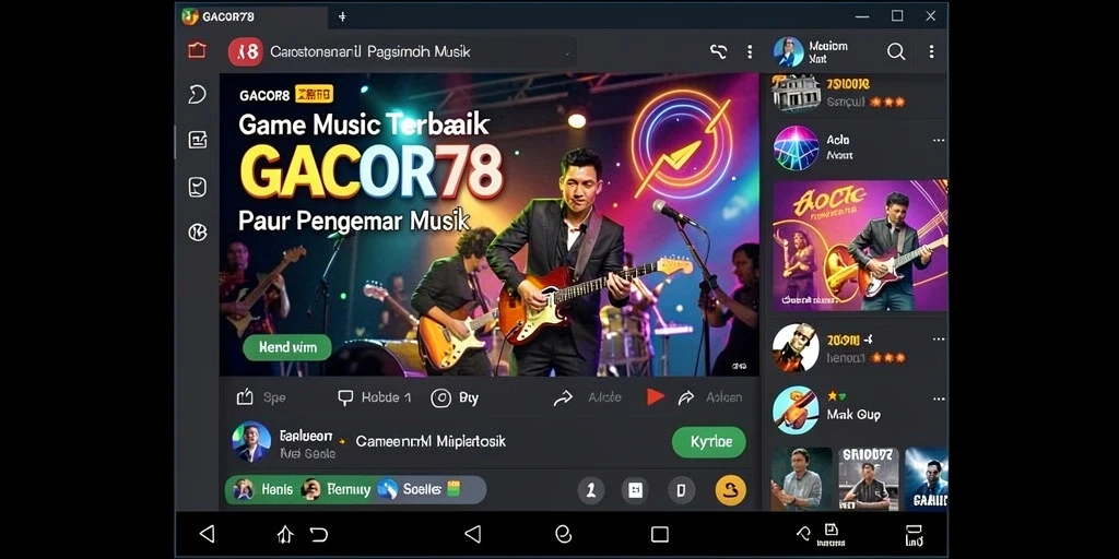 Tampilan gameplay GACOR78 yang menarik dan penuh musik.