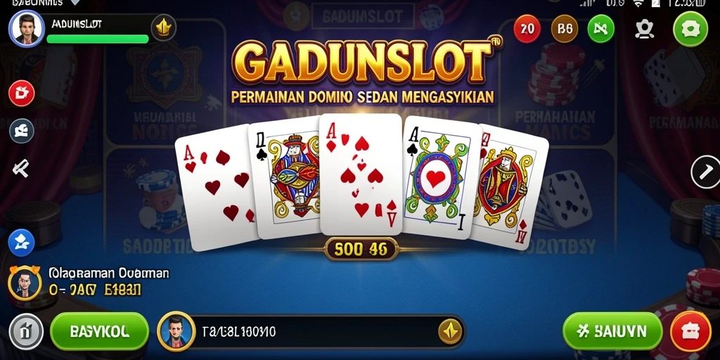 Tampilan gameplay seru di GADUNSLOT Domino.