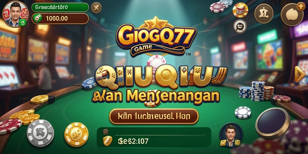Screenshot gameplay GOGO77 yang menampilkan keseruan bermain QiuQiu.