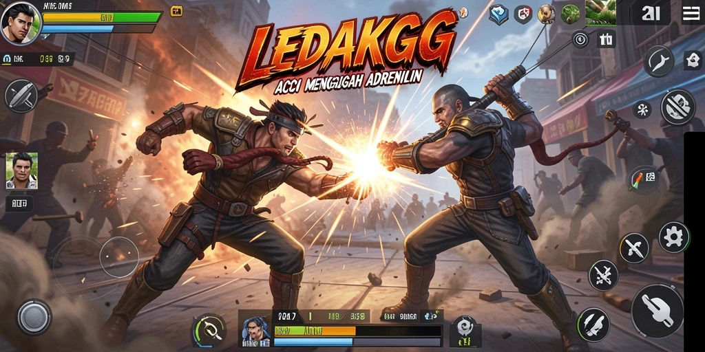 Gameplay penuh aksi dengan grafis yang memukau di LEDAKGG.