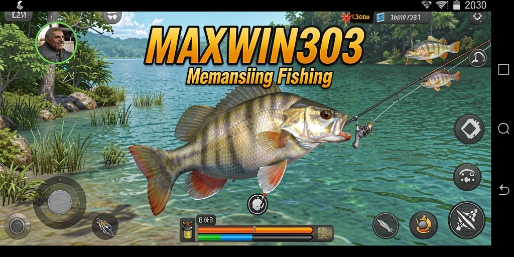 Screenshot gameplay MAXWIN303 menampilkan aksi memancing yang mendebarkan.