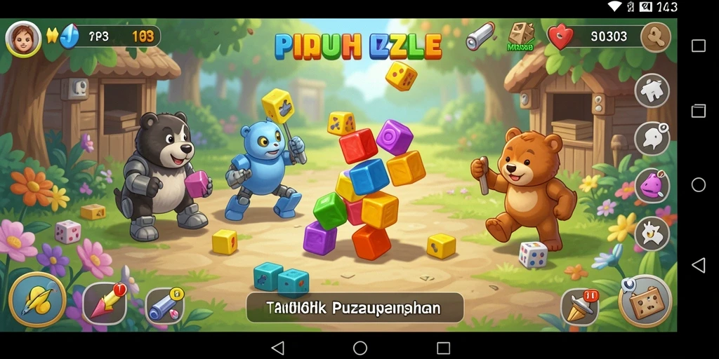 Tampilan gameplay menarik dari MPO303 yang menunjukkan tantangan puzzle.