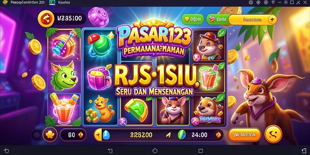 Tampilan gameplay PASAR123 yang menarik dengan berbagai tema slot.