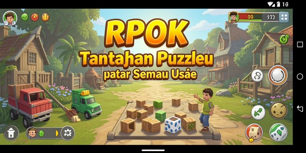 Gameplay seru dan menarik dalam RPOK saat memainkan teka-teki.