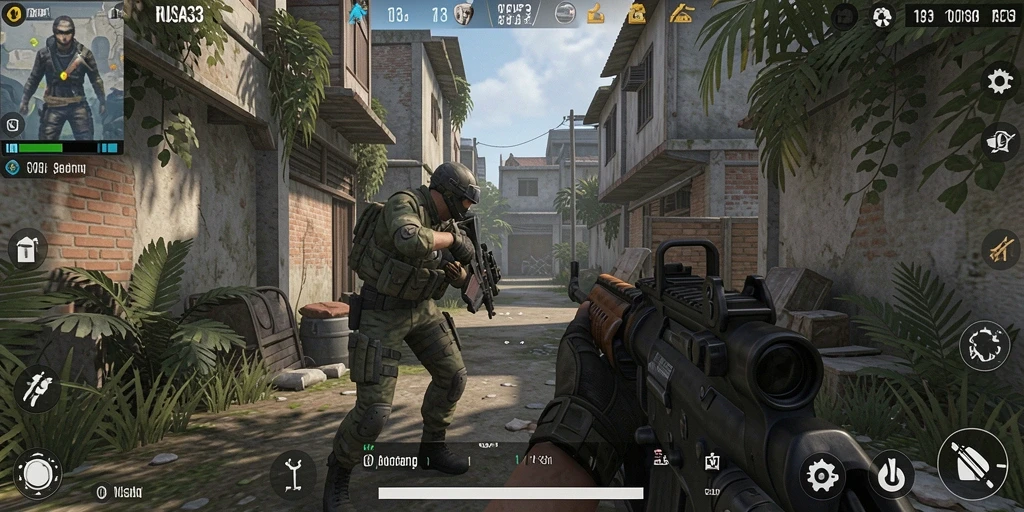 Gameplay seru dengan aksi tembak-menembak yang intens.