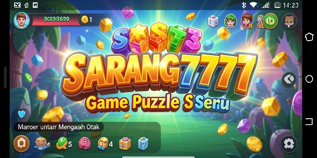 Tangkapan layar gameplay SARANG777 yang menampilkan tantangan puzzle menarik.