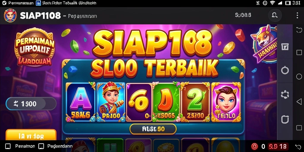Screenshot gameplay Slot SIAP108 menampilkan fitur menarik dan grafis yang memukau.