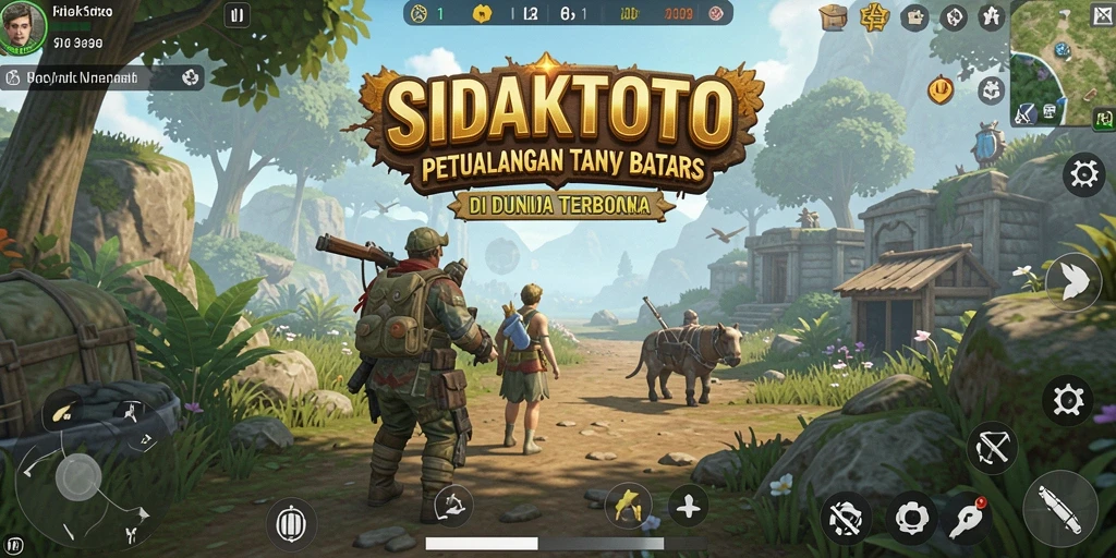 Tampilan gameplay penuh aksi dalam dunia Open World SIDAKTOTO.