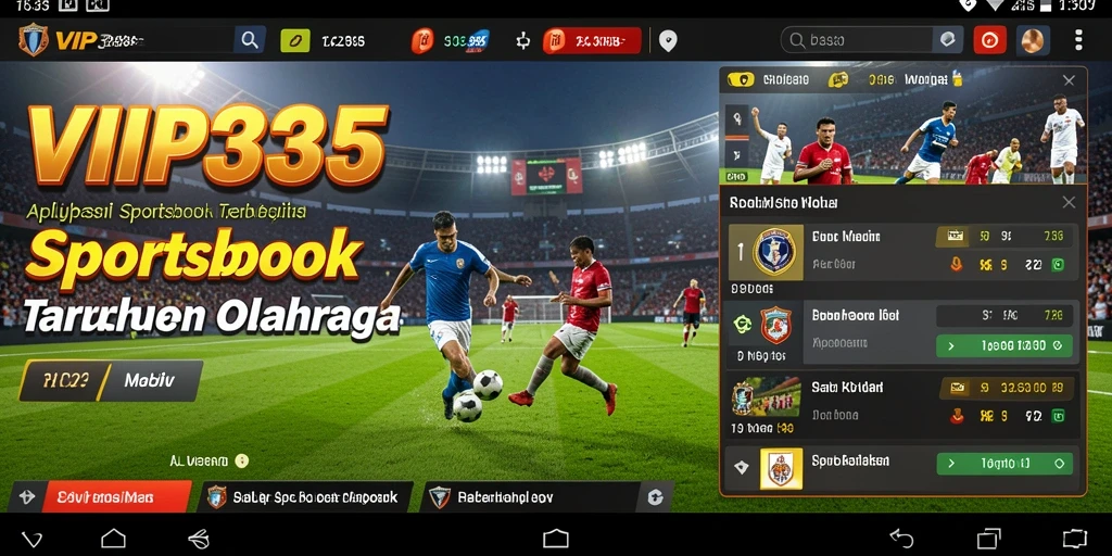 Tampilan gameplay taruhan olahraga di VIP333 yang interaktif.