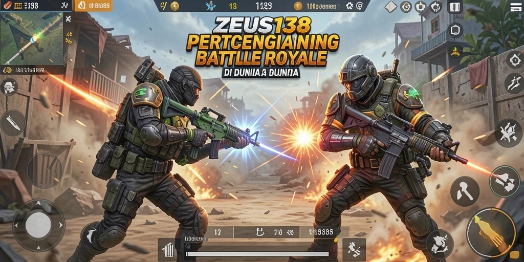 Tampilan gameplay seru dari ZEUS138 dengan aksi Battle Royale intens.